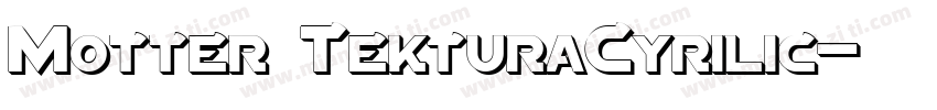Motter TekturaCyrilic字体转换